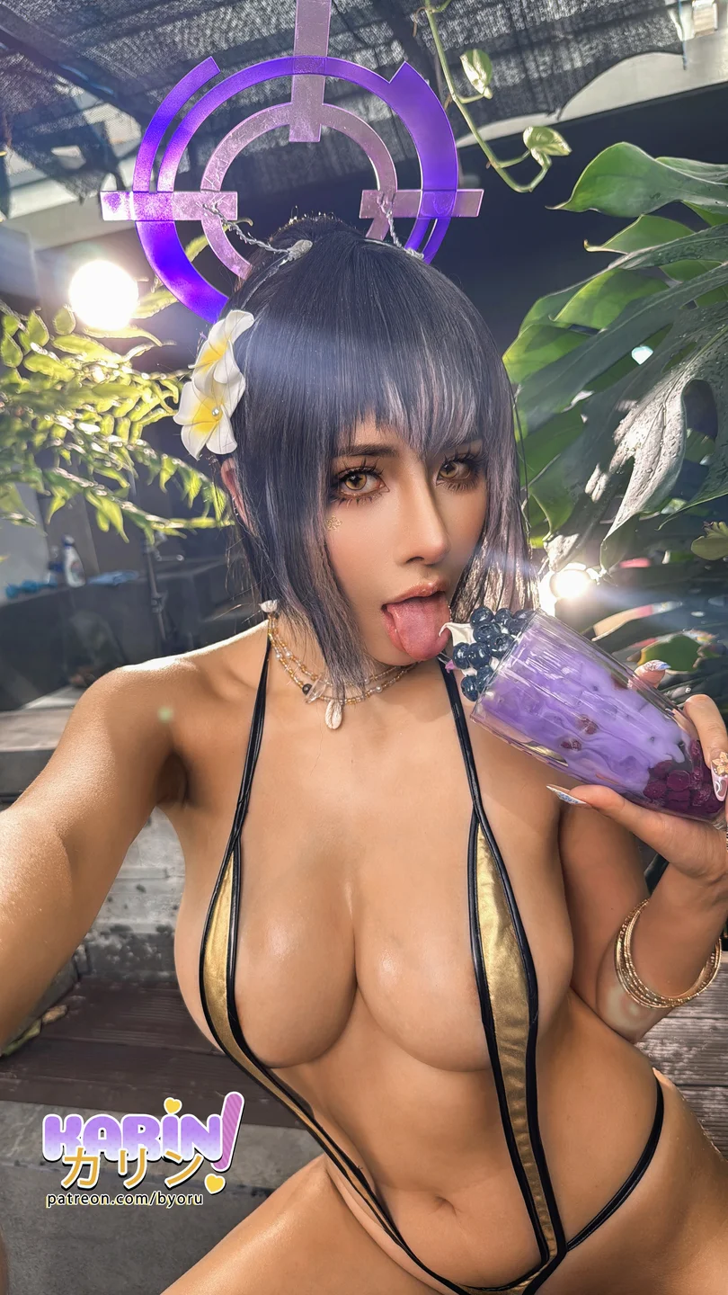 Byoru_碧蓝档案_金色泳装角楯花凛_69P,22V_3_2GB Karin S (23).webp